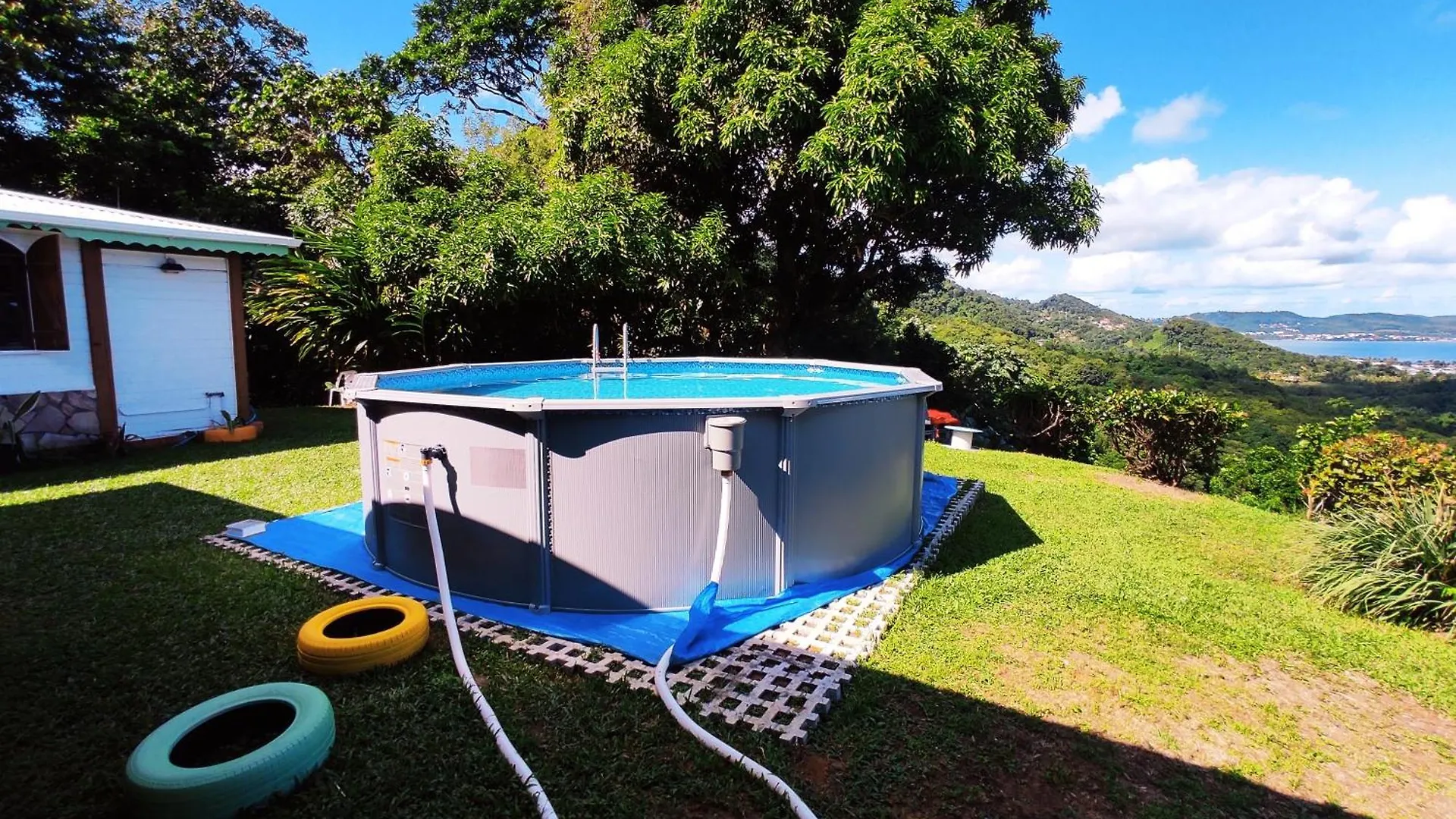 La Villa Mil'Or, Ideale Pour Vos Petits Evenements & Magnifique Vue Sur La Baie Du Robert 마르티니크